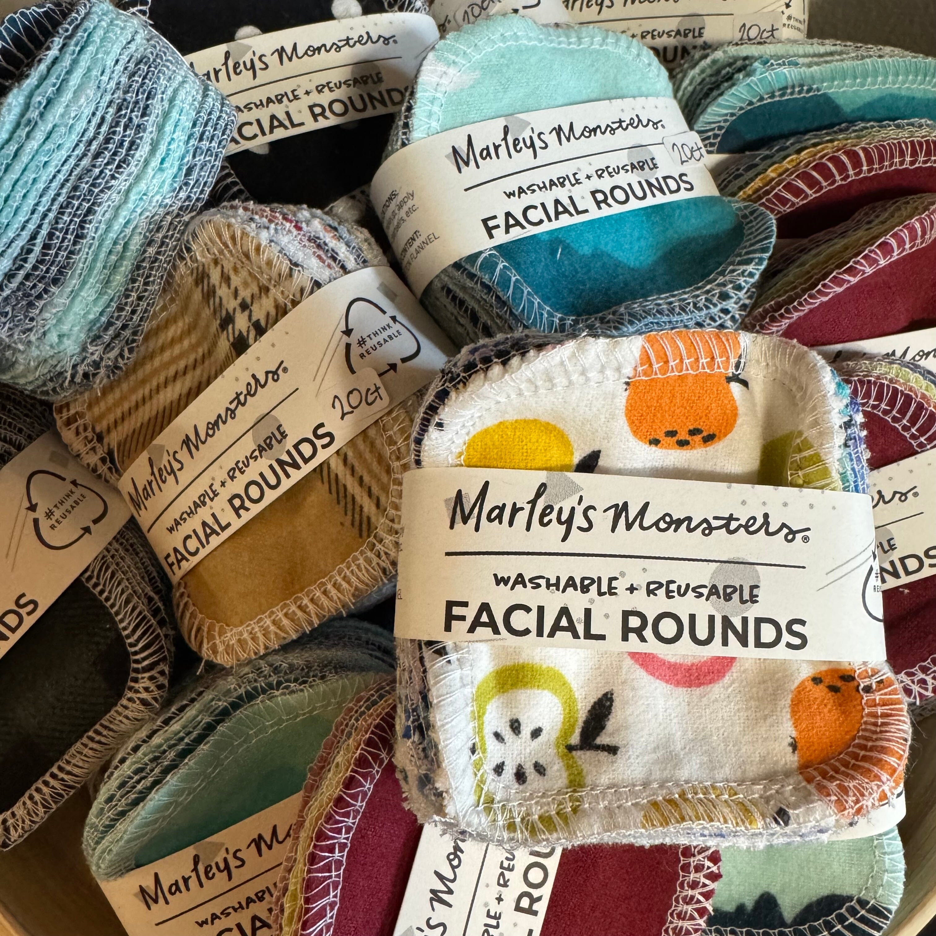 Reusable Facial Rounds Marley's Monsters 